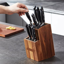 Universal Knife Holder with PP Brush Multifunctional Wooden Knife for Kitchen GM23020