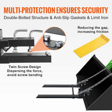 60 Inch Heavy Duty Pallet Forks with Adjustable Stabilizer bar Tractor Bucket Forks for Tractor Attachments