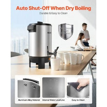 30 Cup Commercial Coffee Urn With Automatic Temperature Control for Catering Party Church