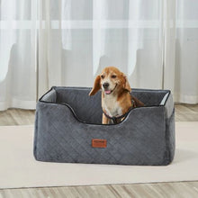 55 lbs Dog Booster Car Seat Pet Car Seat Small Dog up to Gray for Car JBS-PCS-001-GRAY