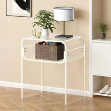 Clear Acrylic 2-Tier Side Table with Storage Shelf 11.8 x 15.7 x 19.7-Inch