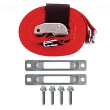 2" x 16 Ft Cam E-Track Single Wood Dolly Strap Tie-Down Anchor Kit SLCDSAKWC