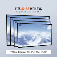 Swivel Universal TV Stand for 32-55" TVs Height Adjustable Portable Floor Stand Fits Screen Size 81.3-139.7 cm Fixed Mobility