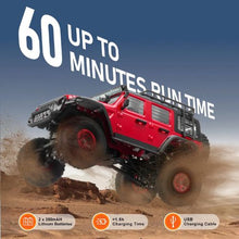 1:24 Scale RC Car 4WD Off-Road Truck Full Lighting Extra Shell 2 Batteries 2-Speed for Kids 14+