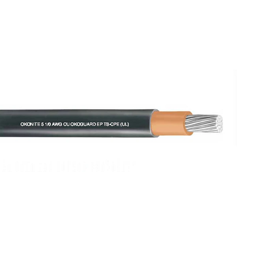 112-24-2681 6 AWG 1C 7Strand Bare Copper Unshielded EPR XLPO Okoguard CSA RW90 Power And Control Cable