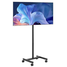 Rolling TV Stand for 17-55" Screens, Portable with Wheels, Max VESA 200x200mm, Single Bracket (No Tray)