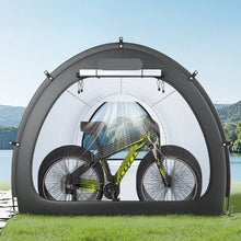 Bike Storage Tent 5+ Bikes Waterproof Outdoor Tent Ventilated Window Fiberglass Frame