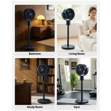7-Inch Pedestal Fan - Quiet DC Oscillating Fan with Remote 12 Speeds & 15H Timer