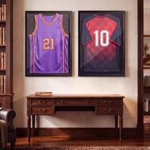 Jersey Display Case 35.4 x 27.6 in Wooden Frame with UV Protection (Black)
