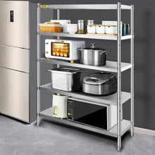 48 X 18 In Stainless Steel Shelving  5 Tier Adjustable Shelf Storage for Kitchen RK48-5T