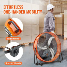 30 Inch Industrial Drum Fan - 13,000 CFM High Velocity 3-Speed Adjustable Floor Fan