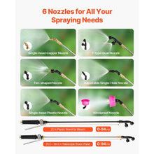 4 Gallon Battery Backpack Sprayer with Cart 0–94 PSI 2 Wands & 8 Nozzles 12V Sprayer for Weeding & Cleaning