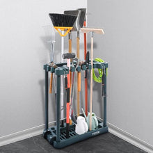Garden Tool Organizer 10-Slot Yard Tool Rack for Rakes Brooms & Shovels