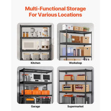 5-Tier Heavy Duty Storage Shelves, 2500 lbs Capacity