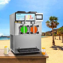 2 x 12L Commercial Slushy Machine for Party Cafes Restaurants Bars Home
