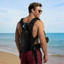 1.9L Mini Scuba Tank Portable Diving Cylinder with Backpack Reusable Emergency Pony Bottle for Snorkeling