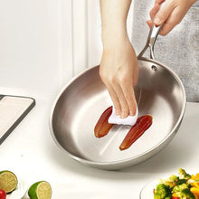 (240, 280, 320 mm)  Stainless Steel Frying Pan Cooking Skillet with Heat-Resistant Handle for Kitchen (3 Piece)