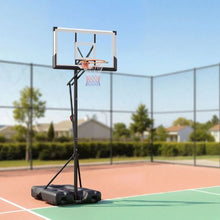 54 inch Portable Basketball Stand With 10ft Height Adjustment for Kids Teens Adults