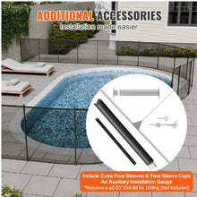 4 x 96 FT Removable Pool Fence for Inground Pools Child Safety Pool Fence