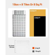 2.4 x 12.4 In PP+PVC Puzzle Floor Tiles for  Gym Floor and  Dance Enthusiasts Training Mat HJP24110-15 (W)