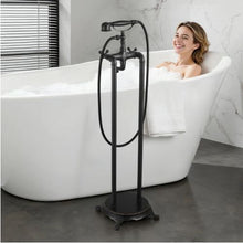 Clawfoot Bathtub Faucet Freestanding Tub Filler with Handheld Shower Oil-Rubbed Bronze 360° Spout & 59" Hose