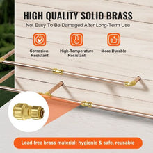 1/2"-3/4" Brass Straight-Through Push-Fit for Air Pipe Fittings (12 PCS)