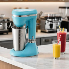 100W Milkshake Maker with Dual-Speed, Single Head Mixer & Stainless Steel Cup