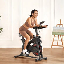 Adjustable Exercise Bike – Magnetic Resistance Silent Belt Drive LCD Monitor Comfortable Seat