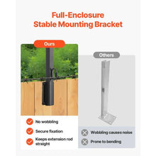 23.8 In Fence Post Extender Barbed Wire Arm for Height Extension Sturdy Steel Flat or Surface Mounted Privacy Protection & Pet Prevention (Pack of 8)