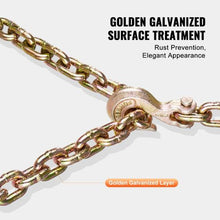 3/8 Inch Transport Binder Tow Chain with Clevis Grab Hooks for Transporting Towing Truck Tie Down Binding Equipment