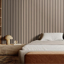 7.9 x 94.5 In Wood Slat Acoustic Panels for Modern Interior for Noise Reduction Silver Wood