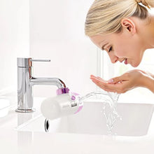 Skincare Faucet Mount Water Filter Micro-nano Bubble Purifier for Skin Pink + Gold