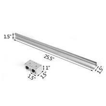 650 mm Linear Guide Rail Set  and 20 mm Slide Blocks (4 PCS) SBR20UU