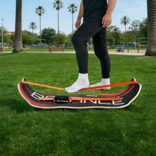 Wooden Balance Board Trainer for Adults Curved Wobble Board Core Training & Home Gym (Orange)