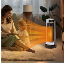 20 Inch Electric Space Heater with Thermostat Remote Control 2-Level Adjustable Options for Office Room Desk Indo