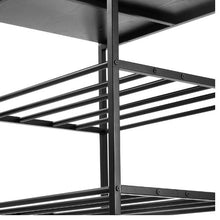 3-Tier 3D Printer Filament Storage Rack with Wheels Filament Holder & Organizer (Black)