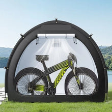 Bike Storage Tent 4–5 Bikes Waterproof Outdoor Tent Ventilated Window Fiberglass Frame