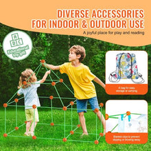 85 PCS Glow-in-the-Dark Fort Building Kit for Kids, STEM Construction Toy with 55 Rods & 30 Balls, Ages 4–8+
