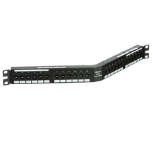 24 Port DataPatch Cat6 Plus Angled Punchdown Panel 1RU DPA24688TGY