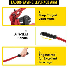 Bench Swager Tool 24" Wire Rope Crimper 1/16"–3/16" Bolt Cutter Alloy Steel