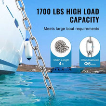 1/4" x 4 Boat Anchor Chain for Boats Deck Fishing Works SH006-TZ
