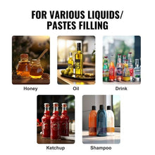 Manual Liquid Filling Machine 5–50ml Stainless Steel Bottle Filler with Hopper
