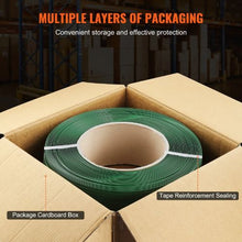 0.63" x 0.03" x 1000' Polyester Banding Heavy-Duty PET Strapping Roll for Packaging & Pallets