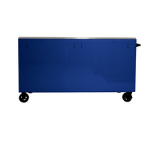 72” RS Pro Blue 16 Drawer Roller Cabinet with Stainless Steel BL04072164