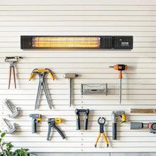 1500W Infrared Electric Heater with Remote Control, Wall-Mounted for Indoor & Outdoor Use