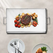36x22 Inch Stainless Steel Flat Top Griddle - Universal Gas Grill Plate for BBQ Teppanyaki & Portable Cooking