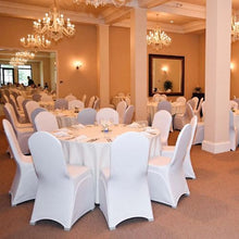 100-Pack Stretch Spandex Folding Chair Covers Washable (White)