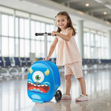 Kids Ride-On Scooter Luggage 20" with Flash Wheels for Kids