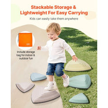 Balance Stepping Stones for Kids 6 PCS Non-Slip Up to 220 lbs Sensory Obstacle Course for Indoor/Outdoor Play
