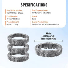 147 ft Razor Barbed Wire and  3 Rolls Razor Wire Fencing Razor Fence  Double Spira For Garden